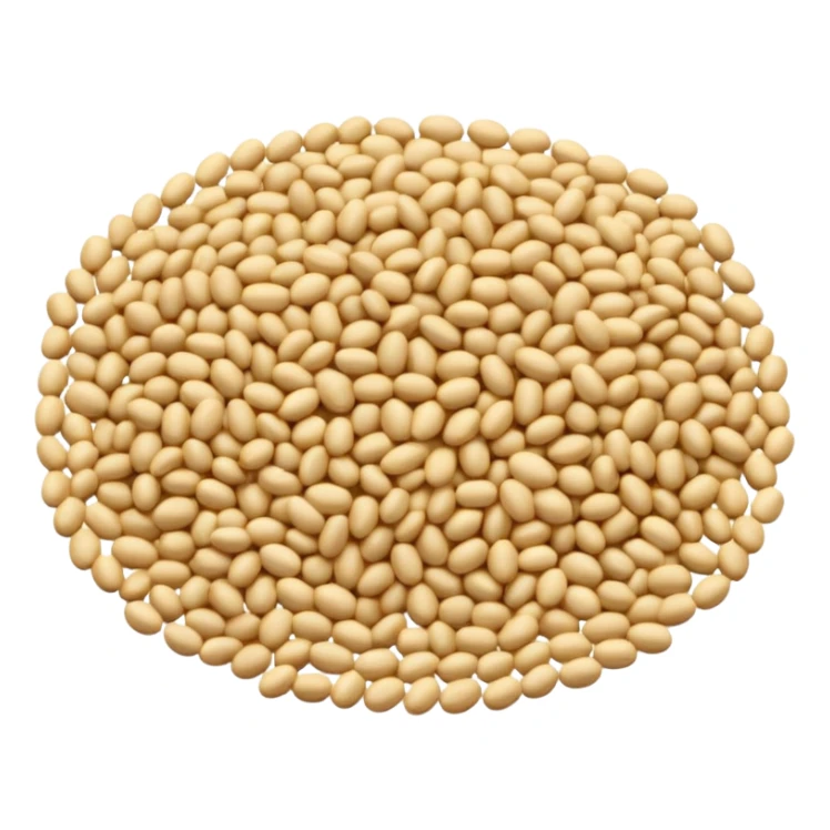 sesame seeds scatter or cluster off-white to pale golden tiny oval slightly curved smooth matte subtle color variation natural spacing no bread bowl packaging or faces clean 3D soft shadows transparent background emoji scale sticker