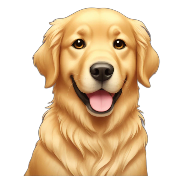 Golden Retriever cute kawaii sticker