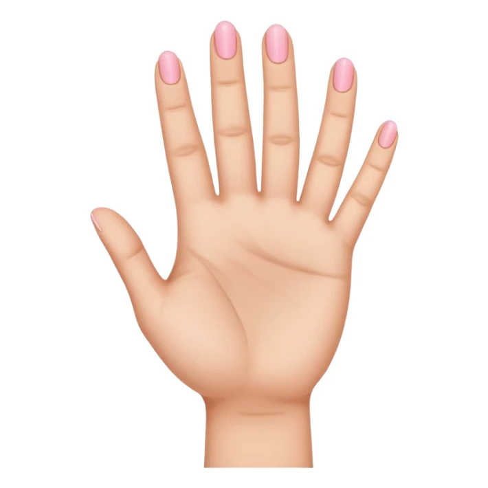 Pinky finger and ring finger down the other fingers up sticker