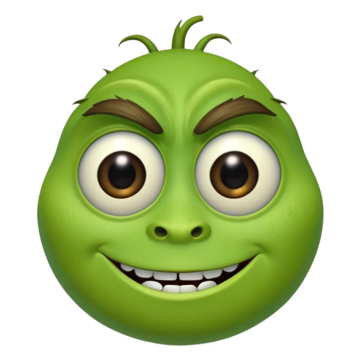 Mike Wazowski (with one eye) from the Monsters Inc. Pixar movie sticker