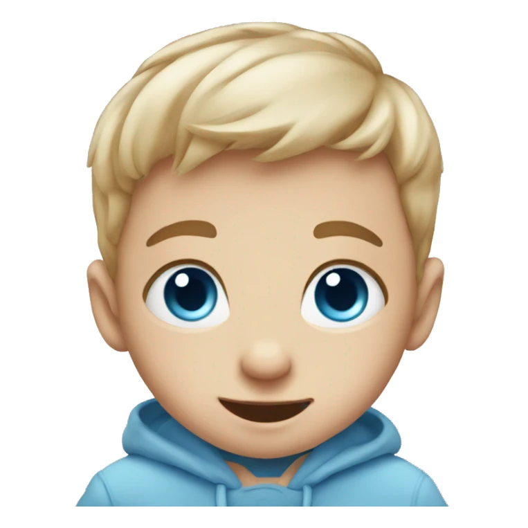 Cute baby boy with blue eyes  sticker