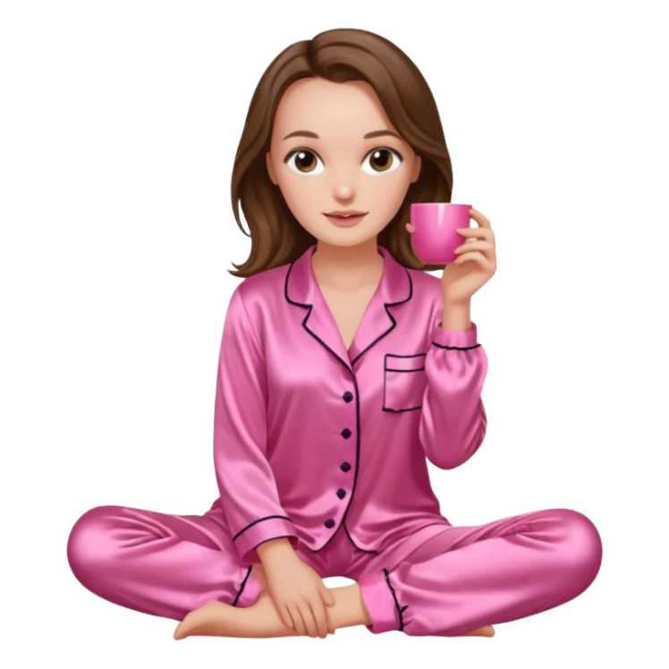 ultra k quality leighton meester pink silk pyjamas  sticker