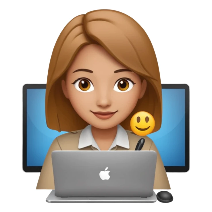 girl seo specialist on pc sticker