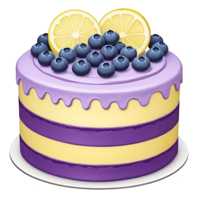 lemon and blueberry buttercream cake sticker