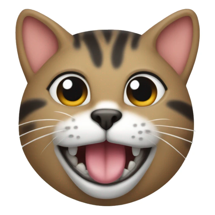 gato con la lengua afuera  sticker