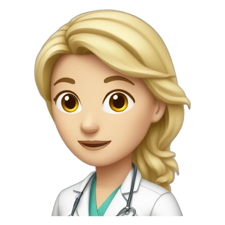female-caucasian-veterinarian sticker