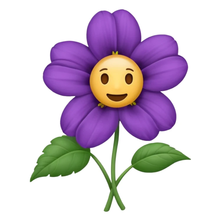 um emoji de cardo a flor sticker