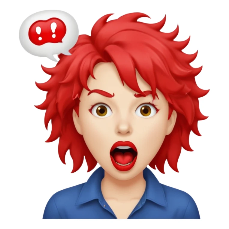 someone screaming charlie charlie kirky in a text bubble sticker