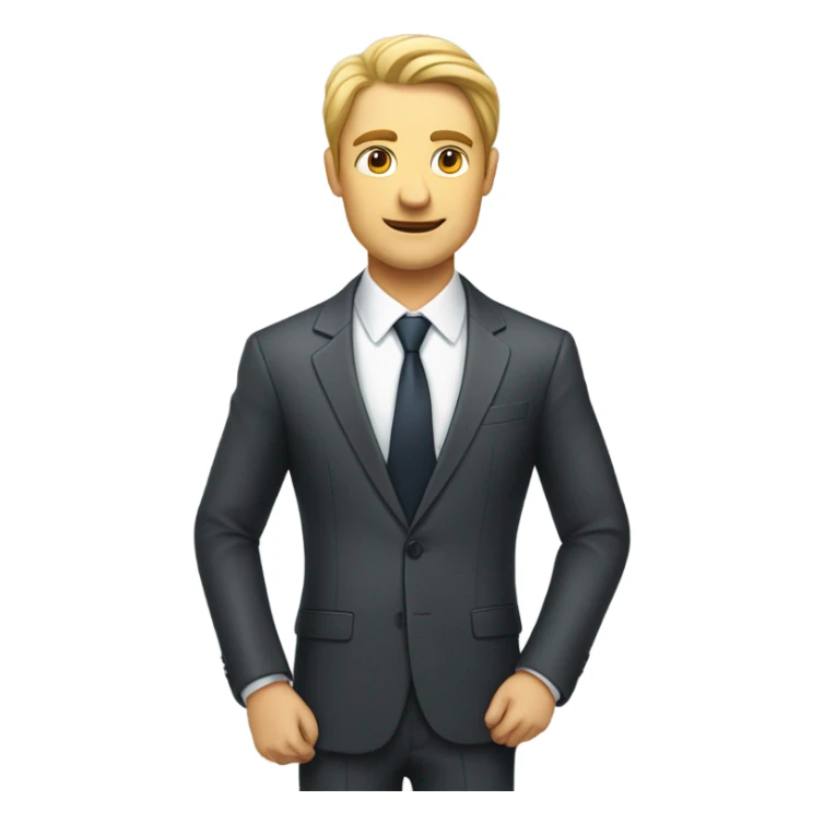 caucasian businessman and businesswoman sticker