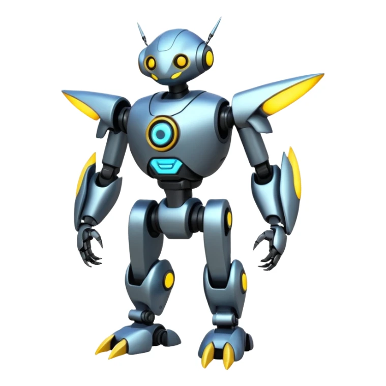Modern Cyber Lombax-Fakémon-creature, full body sticker
