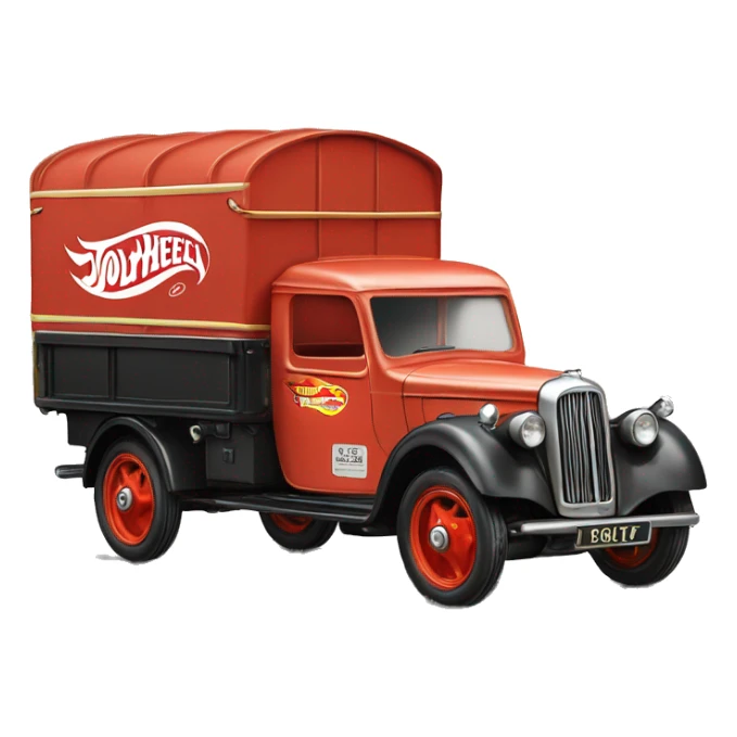 Hot wheels 1951 Jowett Bradford removals lorry  sticker