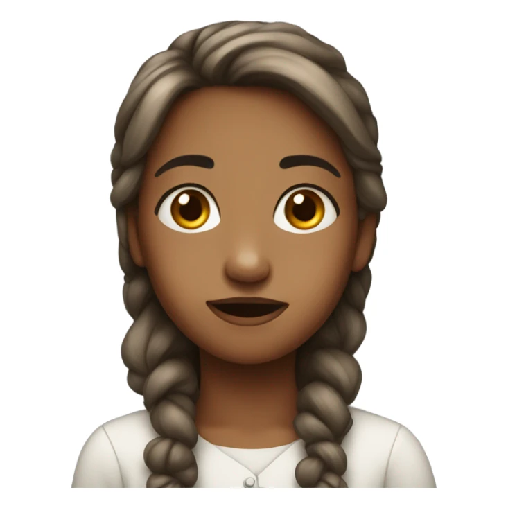 Girl with innocent face sticker