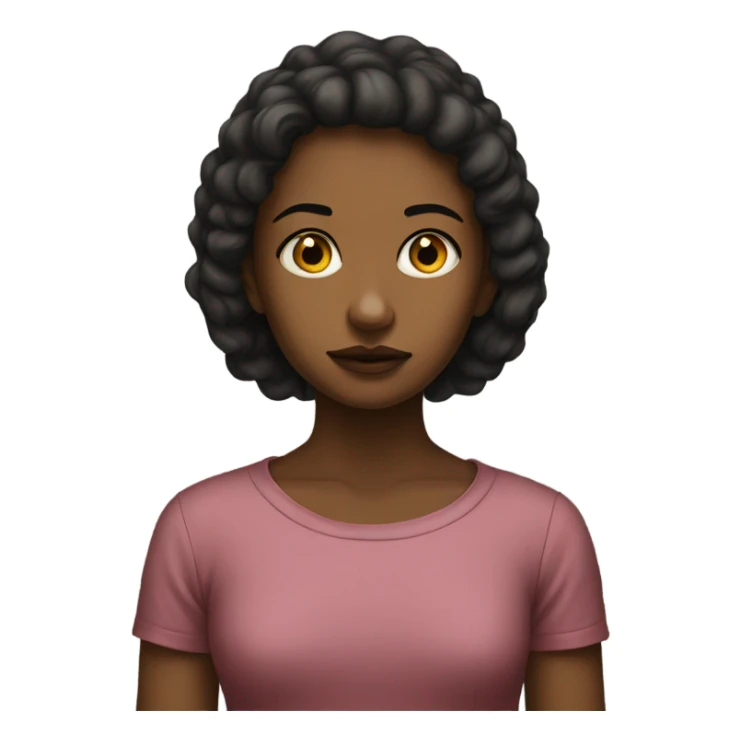 solitary girl portrait sticker