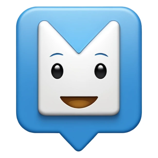 I want a blue background and a white checkmark inside it emoji which I will call the "Fake Roblox Verified Badge Emoji" and the blue background should be square and it should be the "🟦" emoji being the background sticker