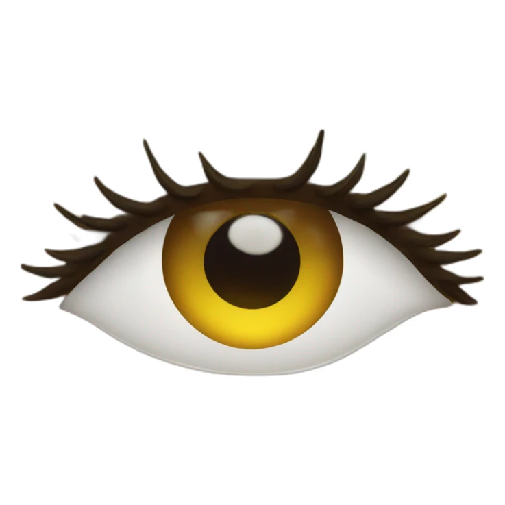 Chica boca con labios grandes y ojos con pestañas largas brillantes sticker