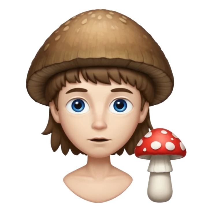 make a white American boy with blue eyes long eyelashes huge huge head in the shape of a triangle and mushroom hair a bit of a unibrow wanna be fluffy hair but is straight and tiny Bodie brown hair and not an actual mushroom head and uglier and lipstick sticker
