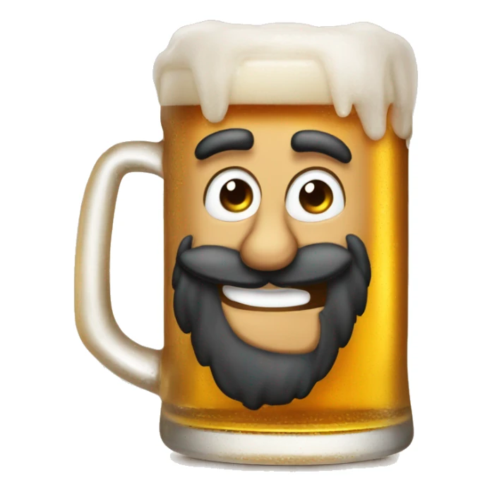 Birra con la faccia arabiata sticker