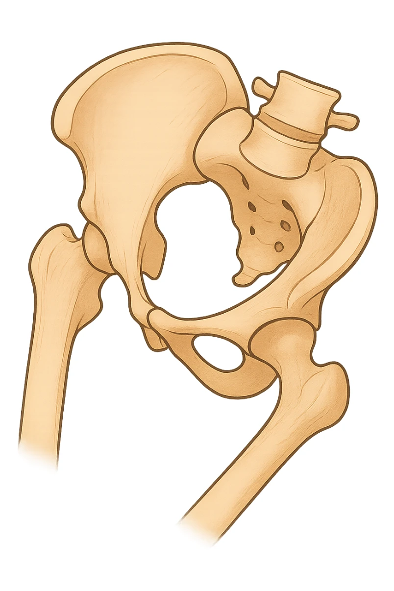 Bacino ruotato in senso orario sticker