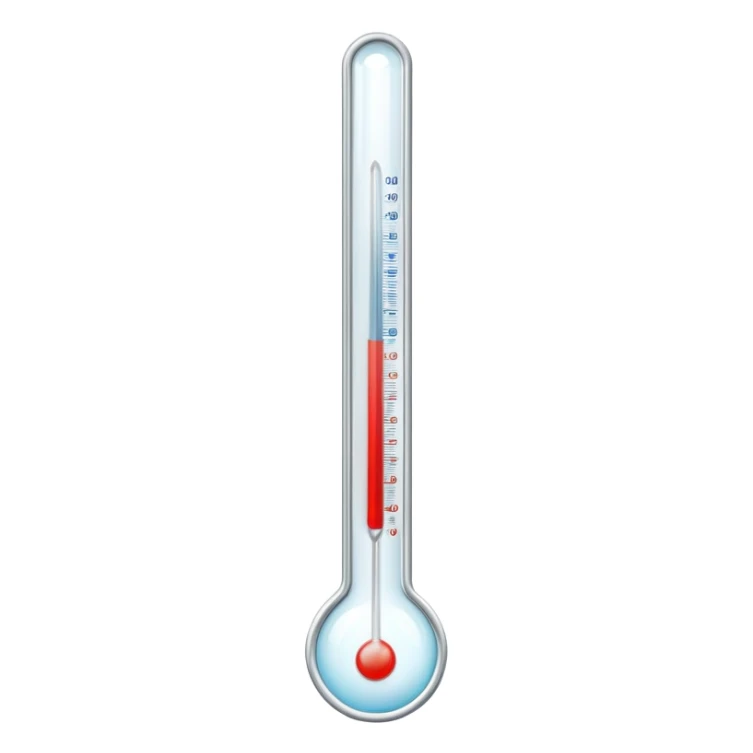 classic glass thermometer and clean surgical gauze together sticker