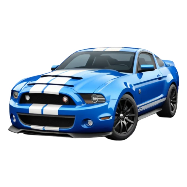 Shelby gt500 in blue sticker