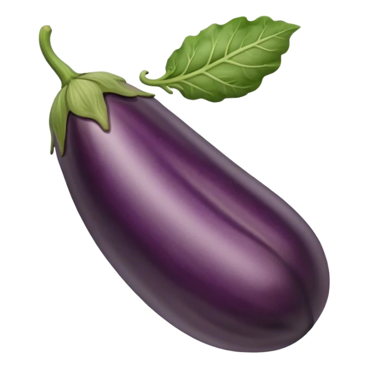 Brown eggplant with veins sticker