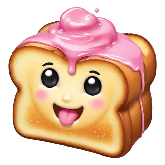 pink french toast with maple syrup sticker