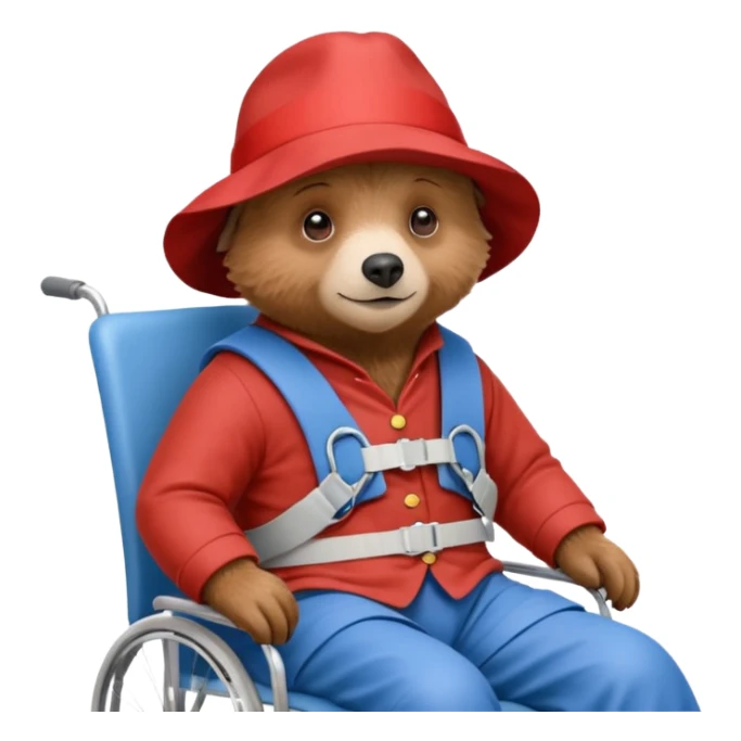 Paddington at the physiotherapist sticker