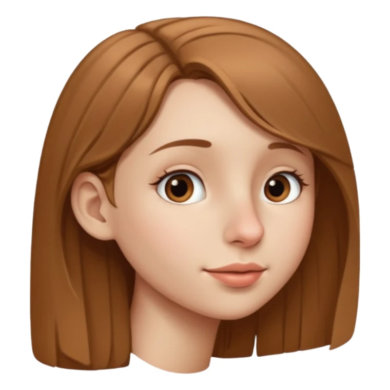 Girl with big Nose, side view sticker