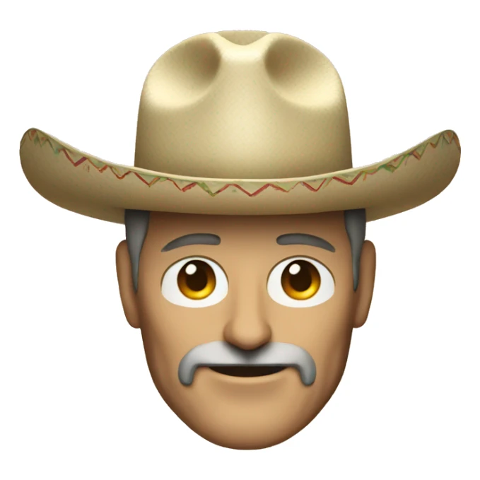 Steve jobs with mexican sombrero sticker