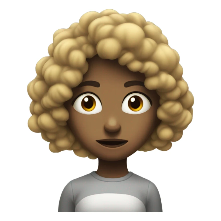 angry girl with smoke coming out her head sticker