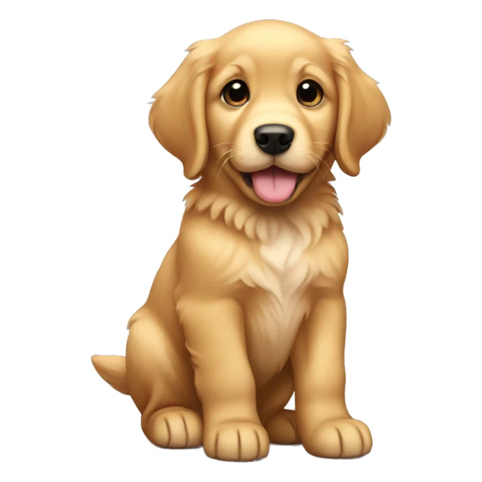 golden retriever puppy sticker