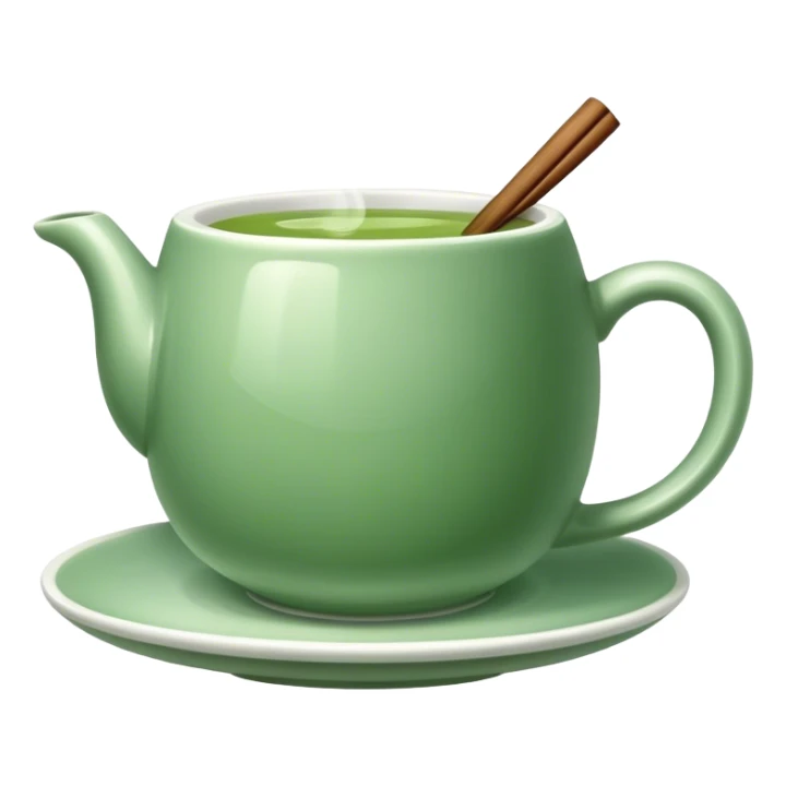 a cup of green tea sticker