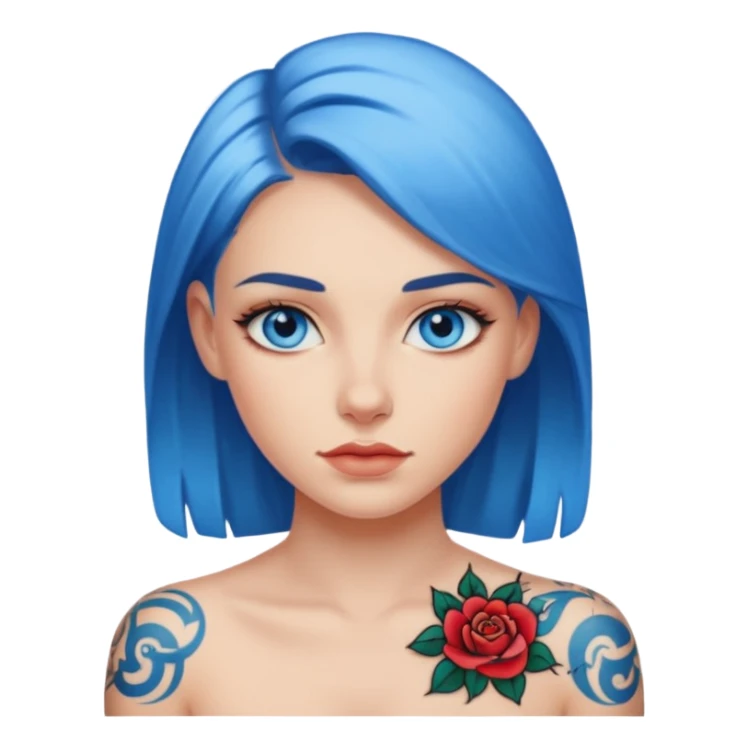 a tatoo woman sticker