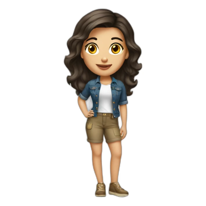 Brunette-girl-old-money-fashion-style sticker