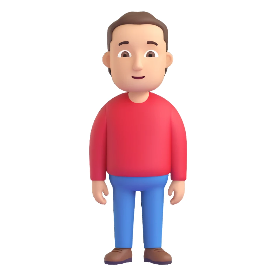 middle-aged man sticker