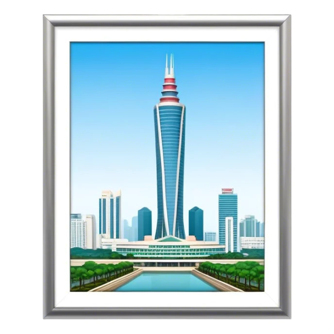 the bitexco tower in ho chi minh city sticker