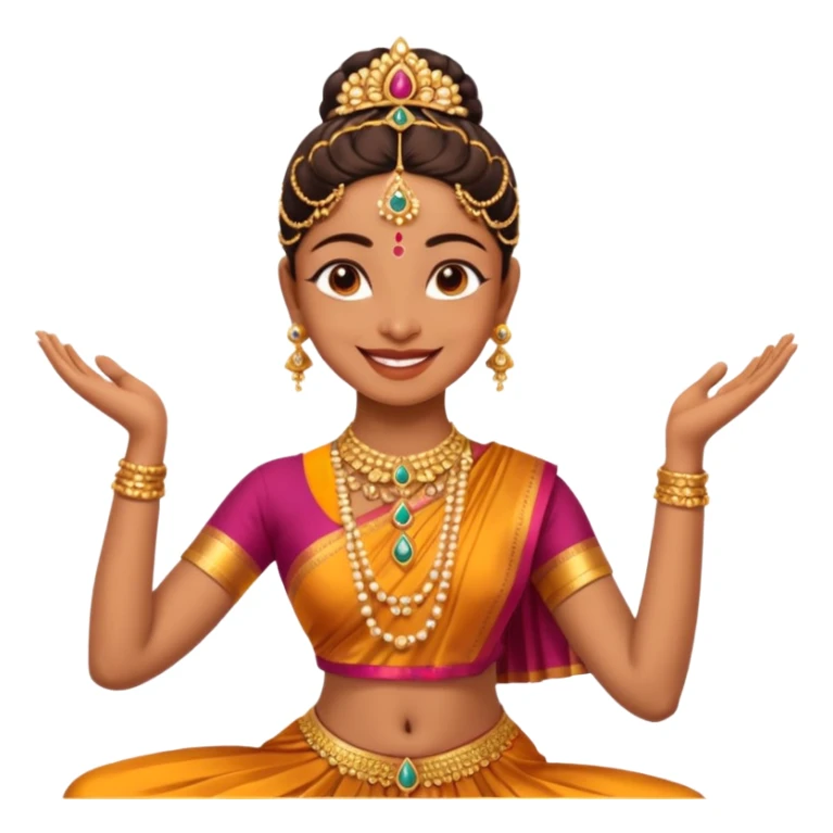 give me some bharatanatyam dancer emojis sticker