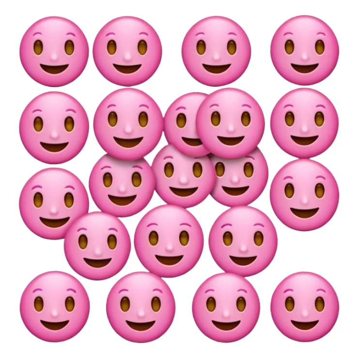 cute beauty pink emoji pack sticker
