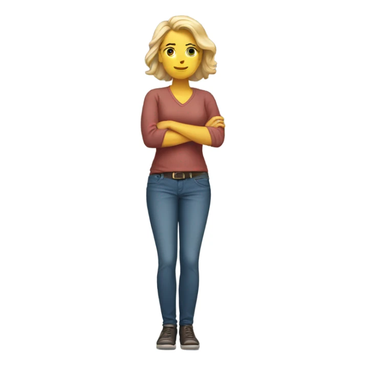 White woman with one hand on hip  sticker