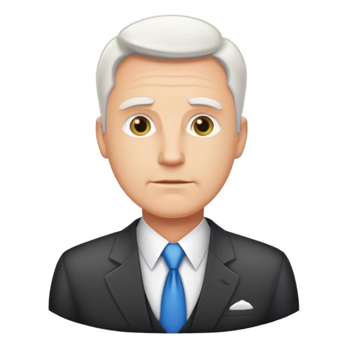 handsome white dad with office out fit sticker