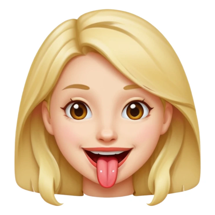 girl naked tongue sticker