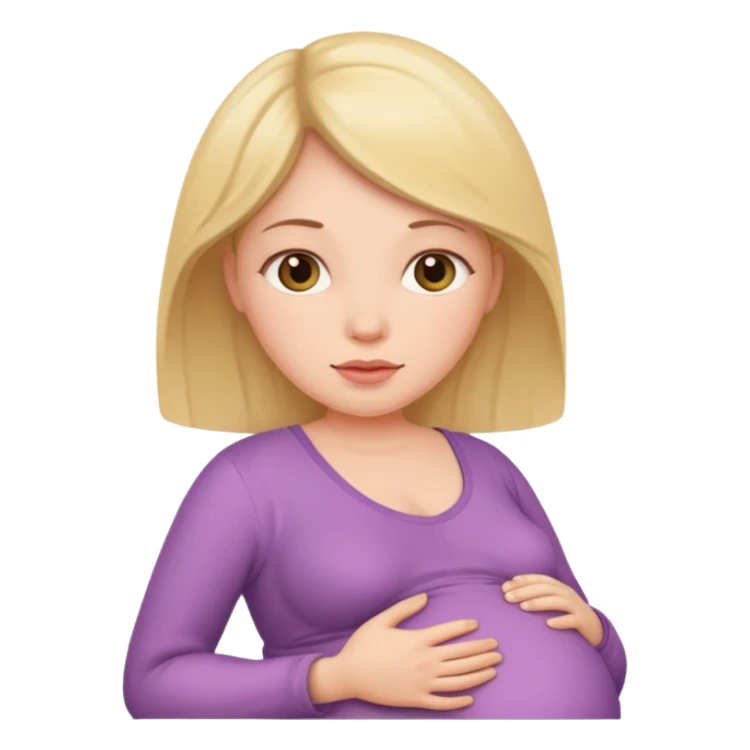 Pregnant belly woman sticker