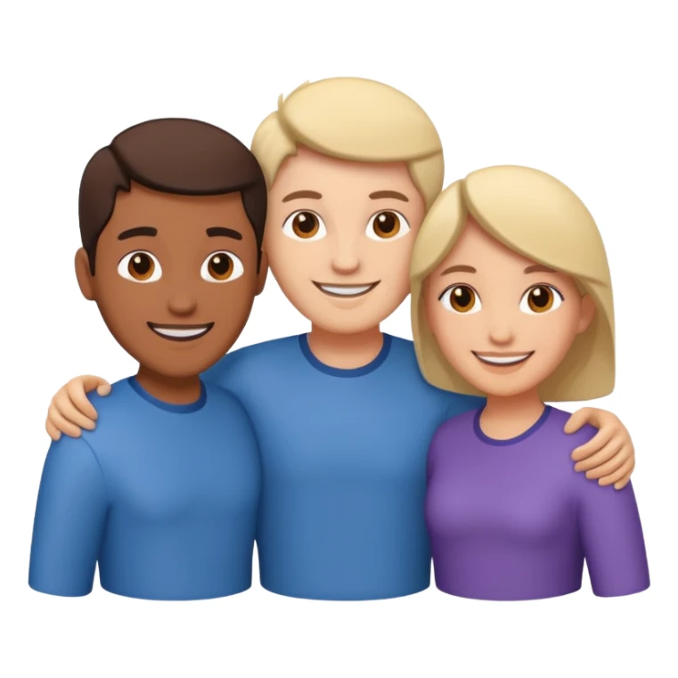now a icon of three people isometric sticker