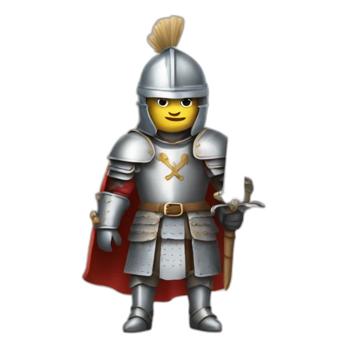 Un bélier en armure de chevalier sticker