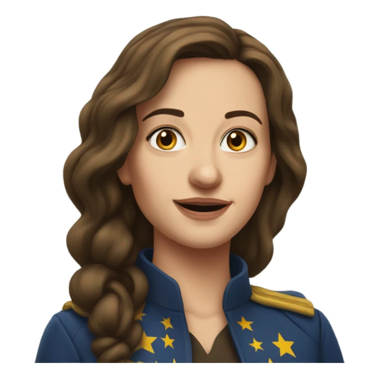 super realistic Kaya Kallas European Union sticker