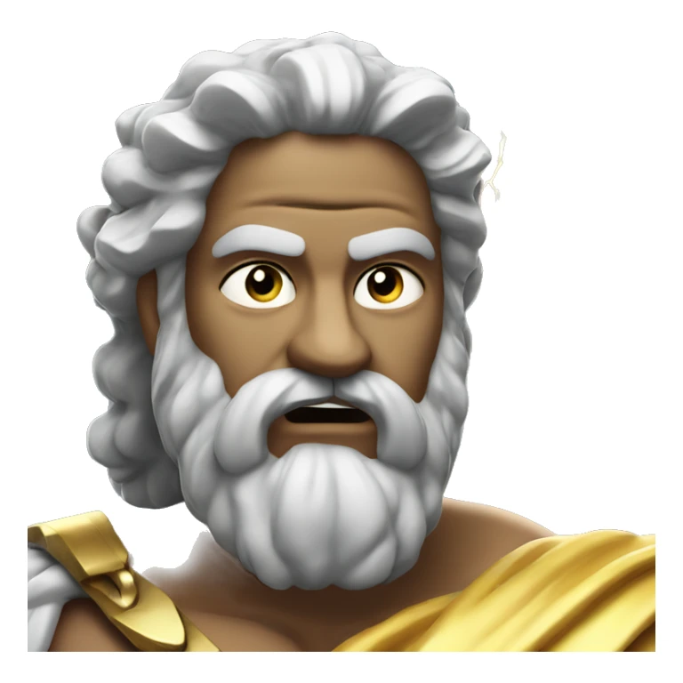 Zeus greek god with lightning bolt sticker