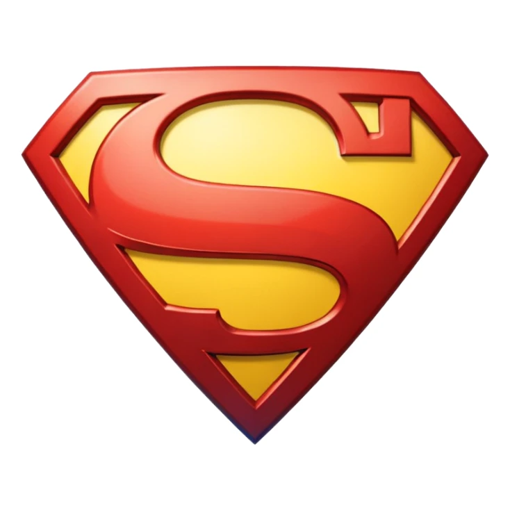 Super man logo emoji sticker