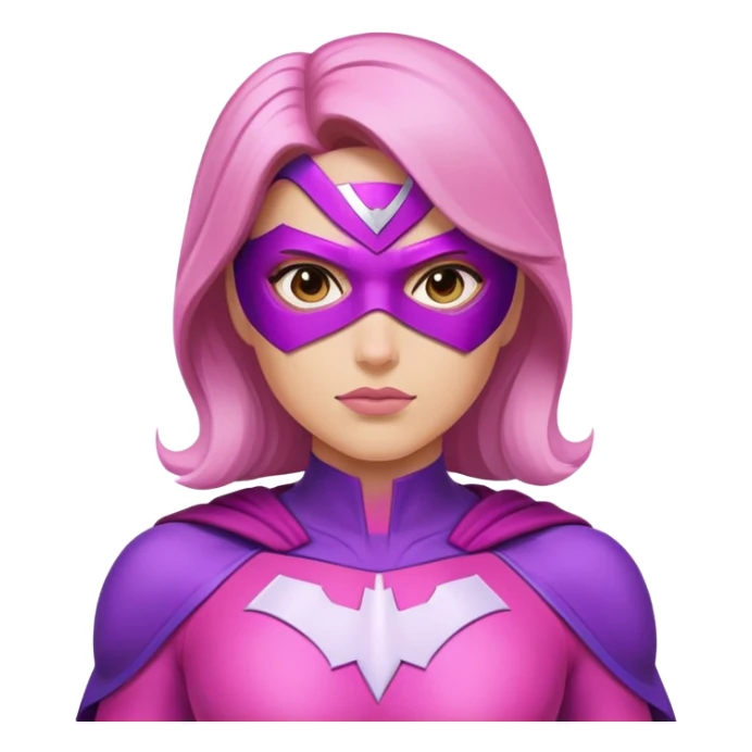 pink violet woman superhero sticker