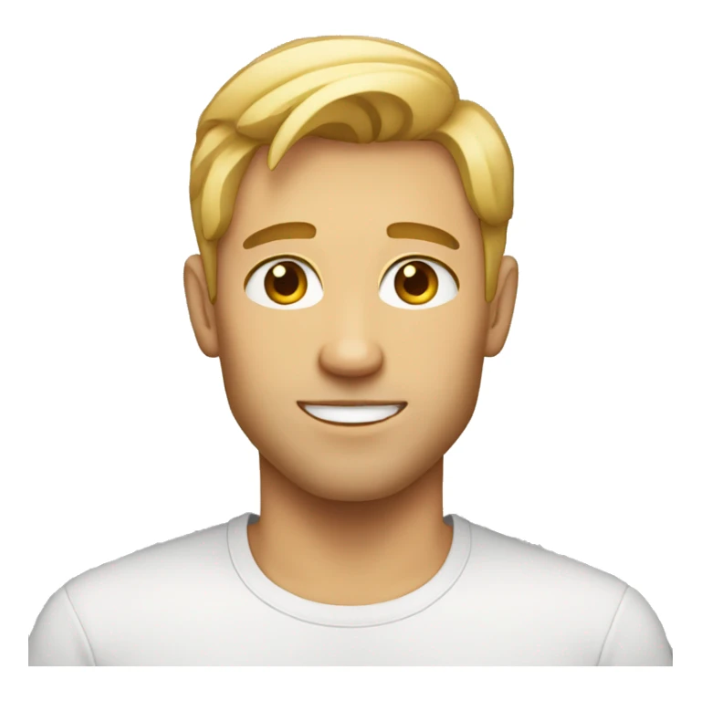 blonde guy no facial hair sticker