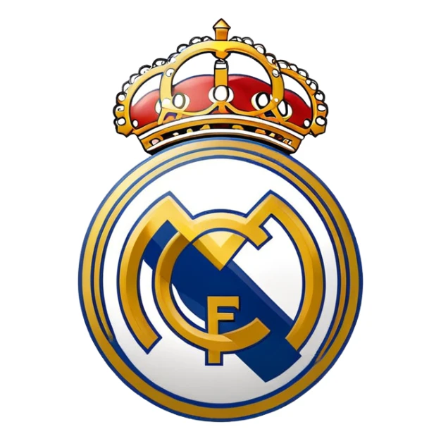 Real Madrid football club logo sticker
